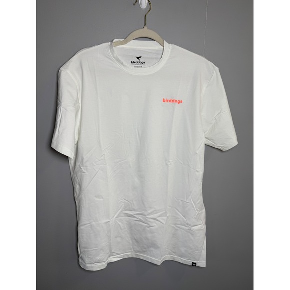 Bird Dogs Other - Bird Dogs‎ Mens White Hummingbird Graphic T Shirt Size L Cotton Poly